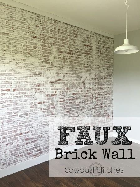 Faux Brick Wall Ideas