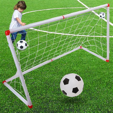 Lafgur Indoor Outdoor Mini Children Football Soccer Goal Post Net Set