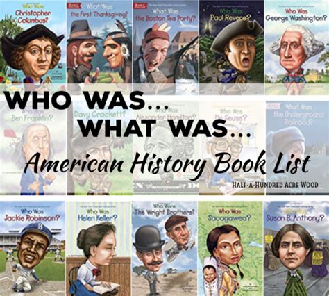 Us History Book List Who Was What Was Where Was Half A