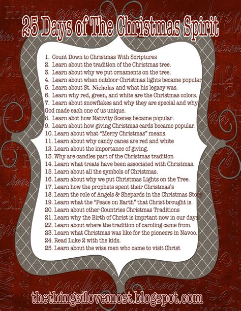 25 Days Of The Christmas Spirit Giveaway The Things I Love Most