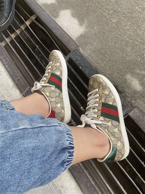Gucci Ace Gg Supreme Bees Sneakers Womens Fashion Footwear