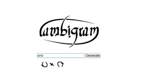 Best Ambigram Generators With Examples 2021
