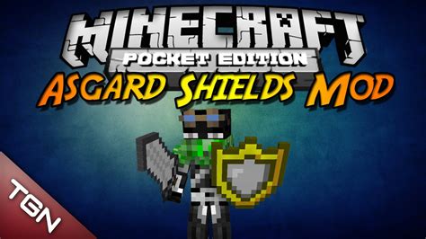 Minecraft Pe 09x Modscript Asgard Shields Mod V20 Español Youtube