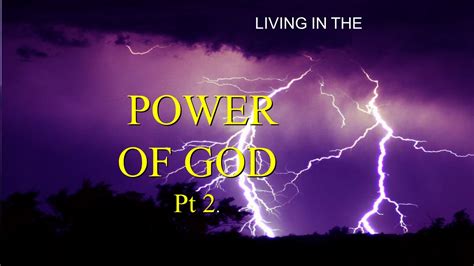 Living In The Power Of God Pt2 Celebration Community Church