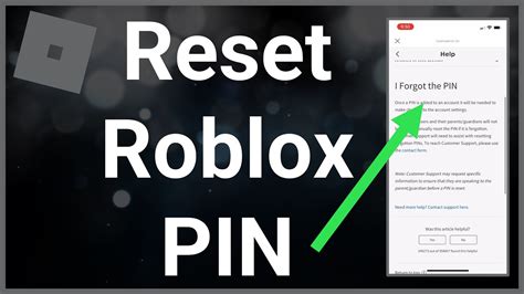 How To Reset Roblox Pin Youtube