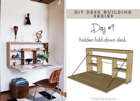 Diy Desk Series 9 Fold Down Wall Desk Desks For Small Spaces Fold
