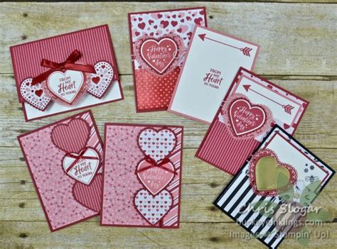 From My Heart Fun Folds Valentine Cards Handmade Stampin Up