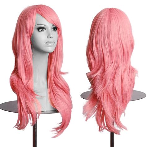 womens long full wigs straight curly wavy hair synthetic anime cosplay wig ebay