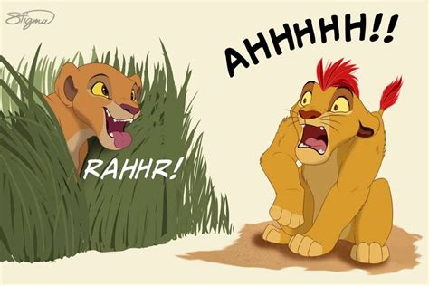 Kiara And Kion By Whitestripesart On Deviantart Kiara Lion King Lion King 2 Disney Lion King