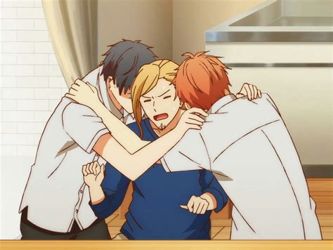 Given By Kizu Natsuki Uenoyama Mafuyu And Haruki Hug Anime Desenhos