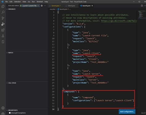 Visual Studio Code How To Run Two Java Files In Vscode Stack Overflow