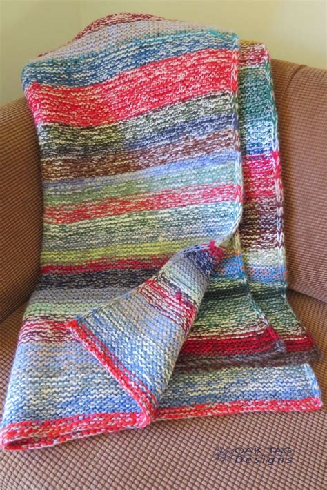 Leftover Balls Of Yarn Project Complete A Blanket Knitted Blanket Squares Knitting