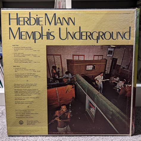 herbie mann ‎ memphis underground lp atlantic unity audio canada