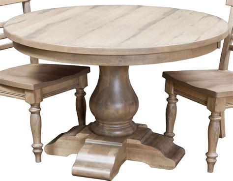 Amish Impressions By Fusion Designs Wellington 48 Round Dining Pedestal Table Virginia