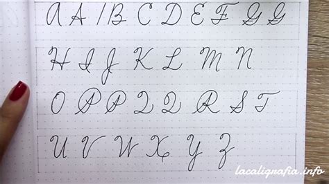 Abecedario Letra Cursiva Mayuscula Minuscula Para Imprimir Escribir Las Letras Del Alfabeto