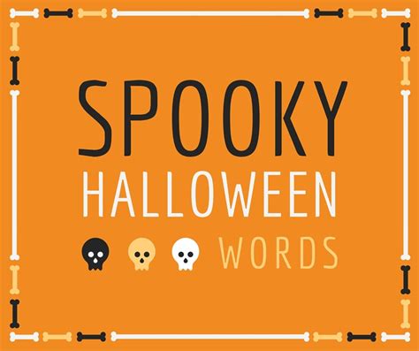 100 Spooky Halloween Words To Use In Hangman Or Word Searches Holidappy