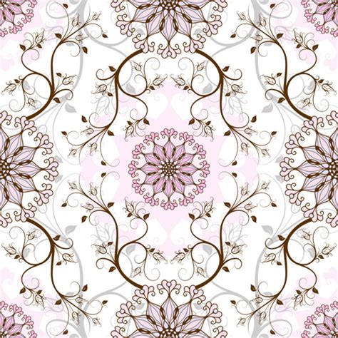 Elegant Floral Seamless Pattern Vector Graphic Free Download