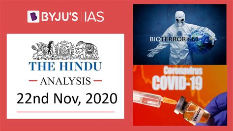 The Hindu Video Analysis 22nd Of November 2020 Daily Video News