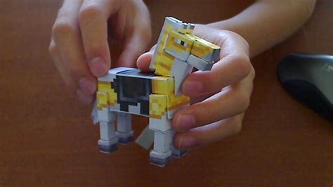 How To Make A Minecraft Papercraft Horse Youtube
