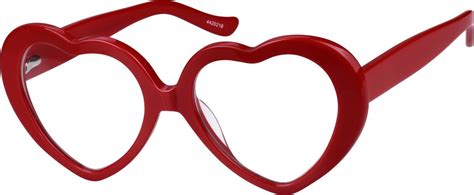 Red Heart Shaped Glasses 4420218 Zenni Optical Eyeglasses Heart
