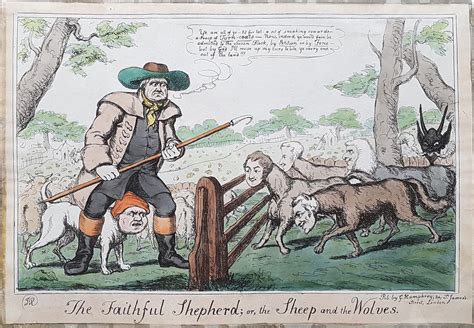 19th century political cartoon the faithful shepherd 1829