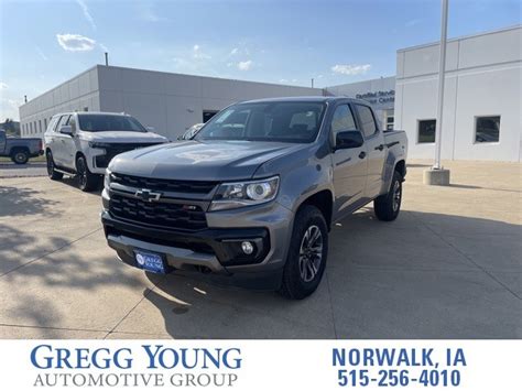 Gray Pre Owned 2021 Chevrolet Colorado Z71 4d Crew Cab For Sale In