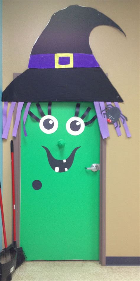 Witch Halloween Door Decoration For Preschool Halloween Door