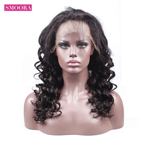 Brazilian Loose Wave 360 Lace Frontal Wigs 150 Density Human Hair 360