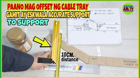 Paano Mag Offset Ng Cable Tray Gamit Ang Eskwala L Square Accurate