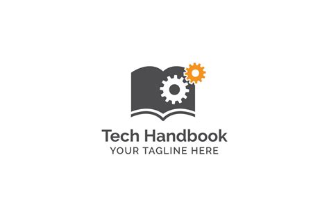 Tech Handbook Logo Template Illustrator Templates ~ Creative Market