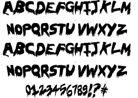 14 Scary Horror Fonts Alphabet Images Halloween Alphabet Fonts