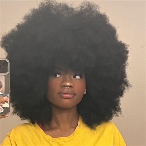 Ig Tiktok Dajnaedoss Poofy Hair Natural Afro Hairstyles Natural