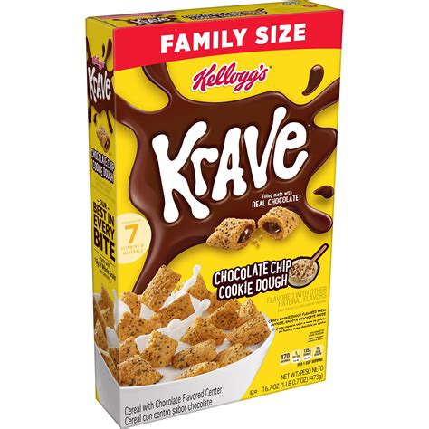 kellogg s® krave™ chocolate chip cookie dough cereal smartlabel™