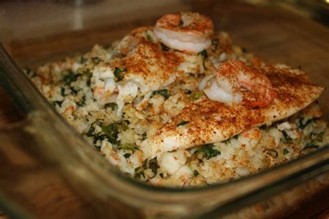 Notes From A New England Nana Baked Tilapia With Shrimp