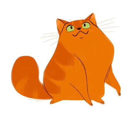 519 Orange Cat Cat Drawing Tumblr Cat Doodle Corporate Art Cat