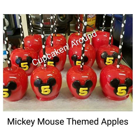 Mickey Mouse Themed Candy Apples Mickey Mouse Treats Mickey Mouse