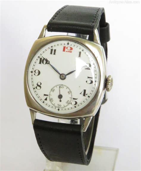 Antiques Atlas Gents 1928 Silver Wrist Watch