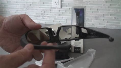 Unboxing Sony Active Shutter 3d Glasses For 3d Lcd Bravia Youtube