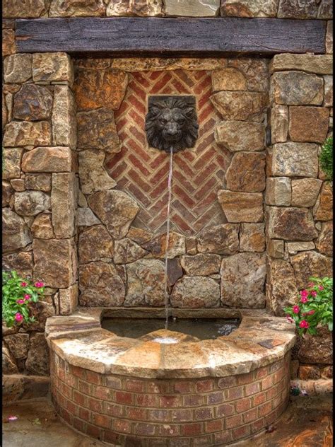 Boulder fountain are your source for rock fountain, pottery fountain, garden fountains & more! Wall fountain design | Courtyard | Pinterest | Outdoor ...