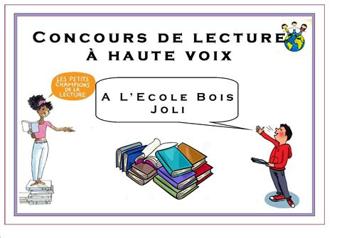 Concours de lecture à haute voix en élémentaire - Ecole Le Bois Joli ...