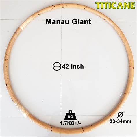 Giant Hula Hoop 42 Inch Rattan Rotan
