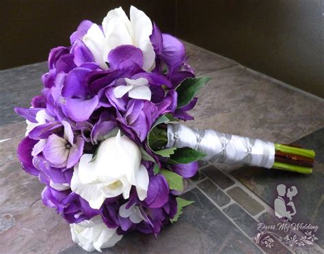 Purple And White Flower Bouquet
