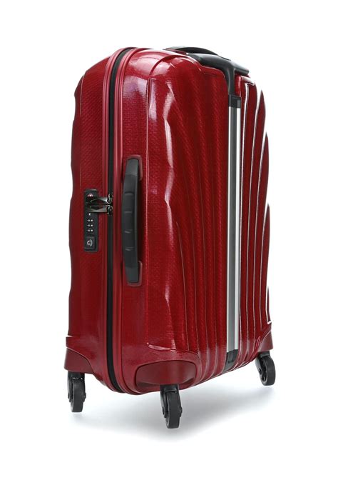 Samsonite Cosmolite 30 55cm 4 Wheeled Spinner Red Premium Luggage