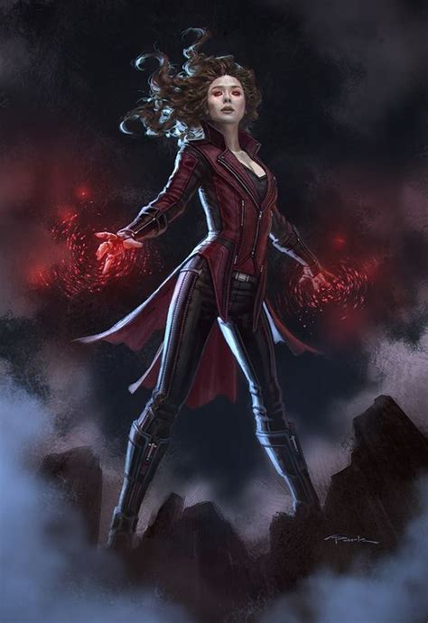 Captain America Civil War Wanda Maximoff Concept Art By Andy Park Comics At The Movies