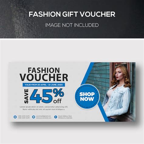 Fashion Gift Voucher Premium Psd File