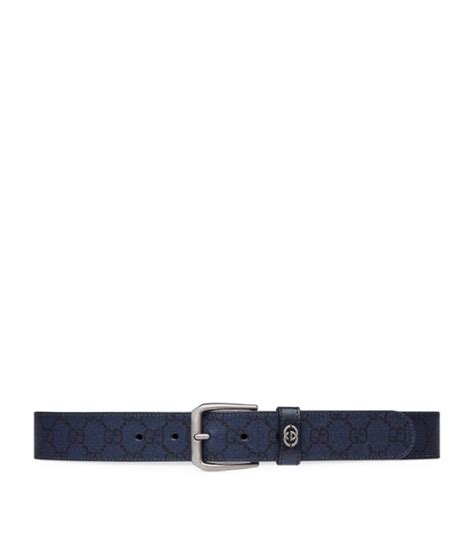 Gucci Blue Interlocking G Belt Harrods Uk
