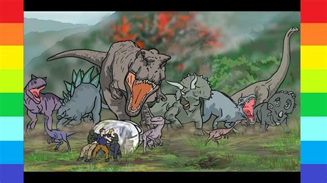 Jurassic World Fallen Kingdom Movie How To Draw T Rex And Dinosaurs