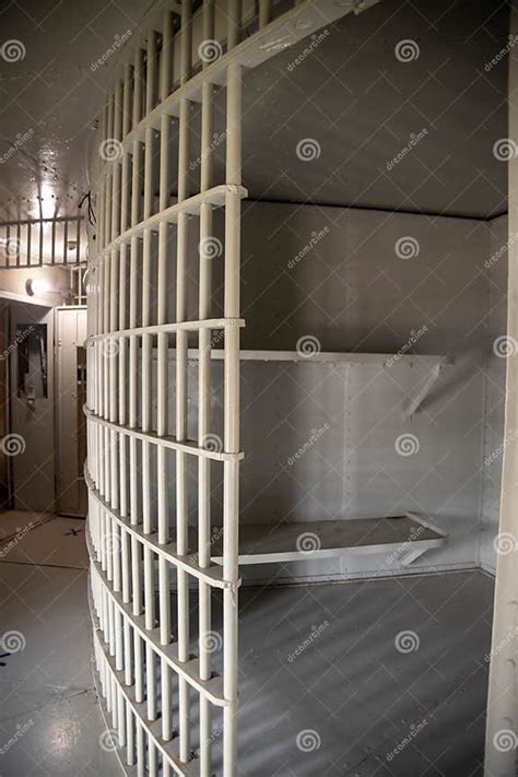 Rotary Jail Cell With Steel Bunk Beds Stock Photo Image Of United