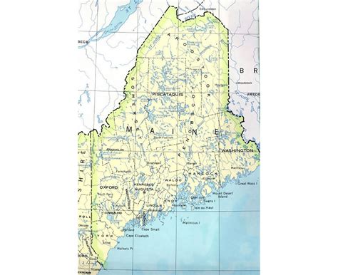 Maps Of Maine Collection Of Maps Of Maine State Usa Maps Of The