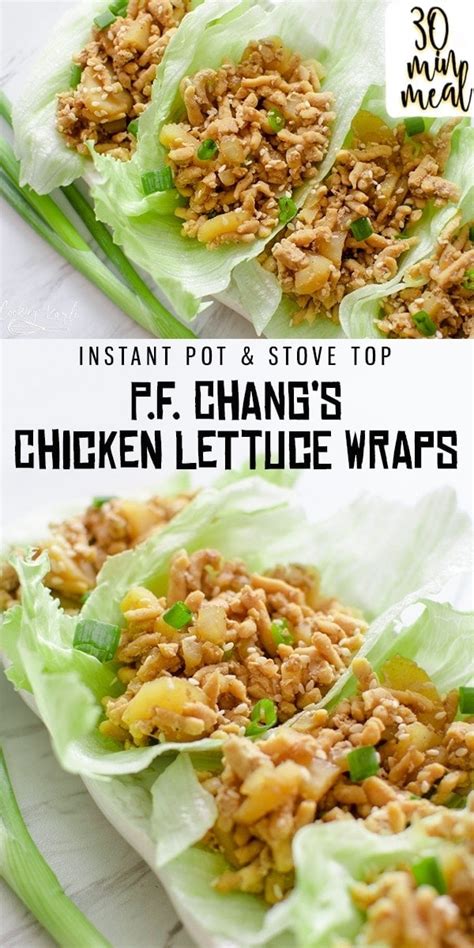 Pf Changs Chicken Lettuce Wraps Instant Pot And Stove